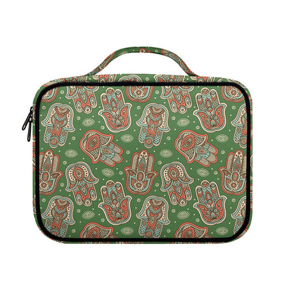 Indian Hamsa Pattern Print Briefcase Bible Bag