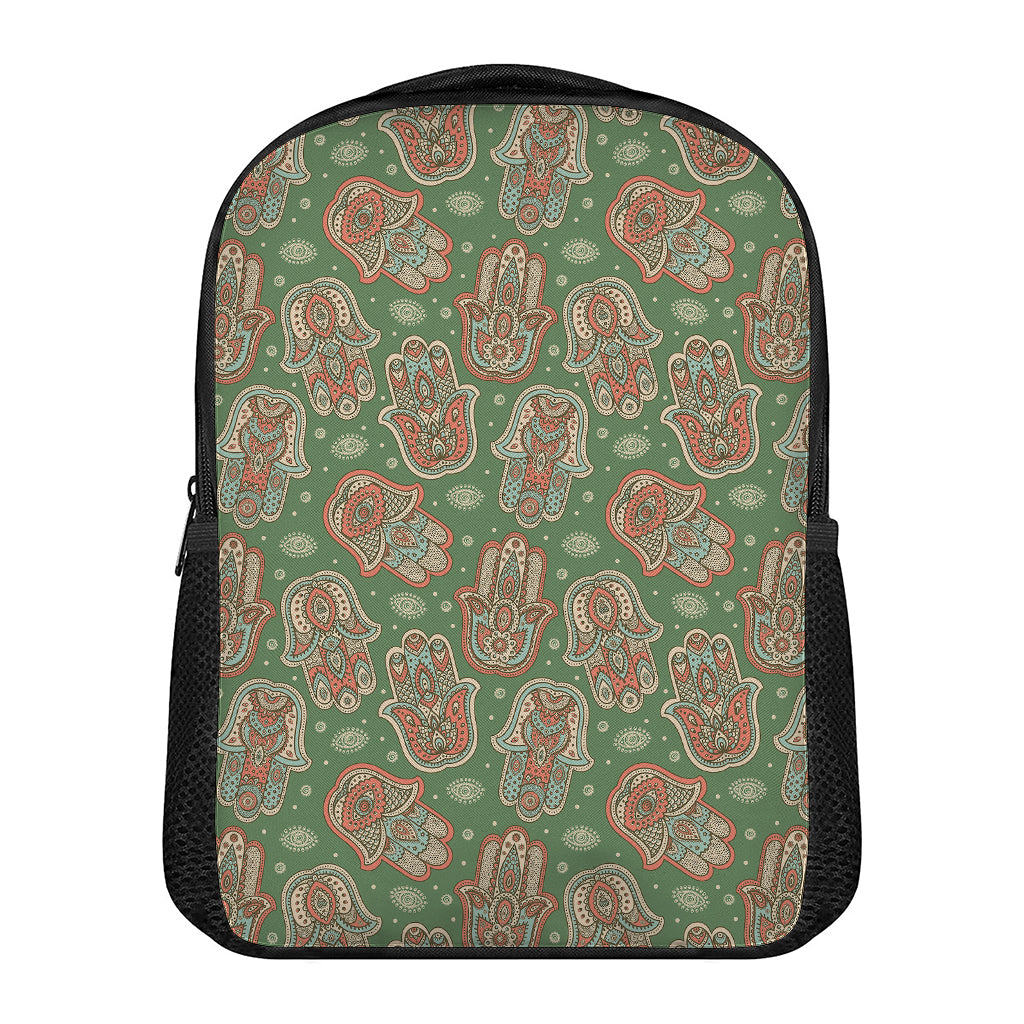 Indian Hamsa Pattern Print Casual Backpack
