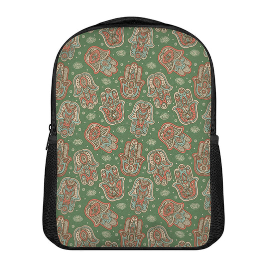 Indian Hamsa Pattern Print Casual Backpack