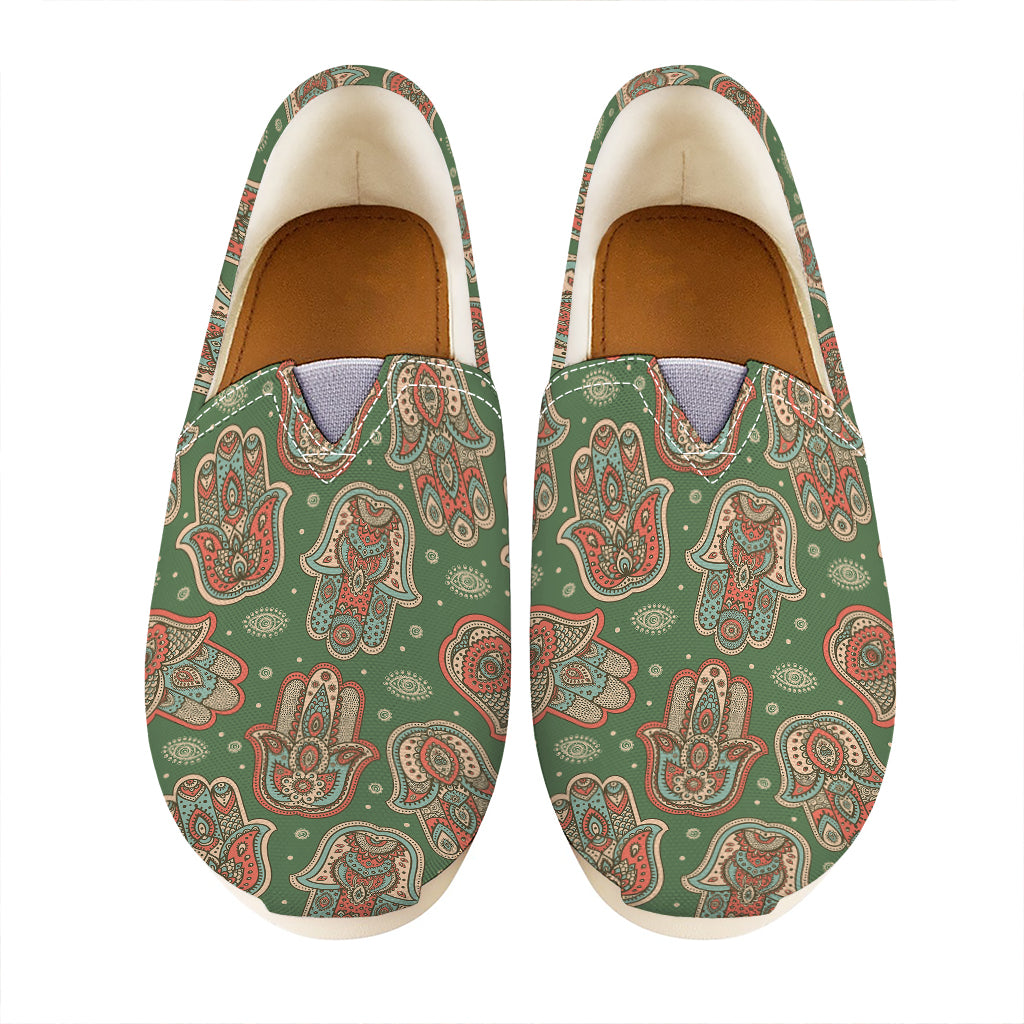 Indian Hamsa Pattern Print Casual Shoes