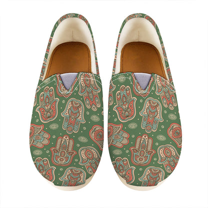 Indian Hamsa Pattern Print Casual Shoes