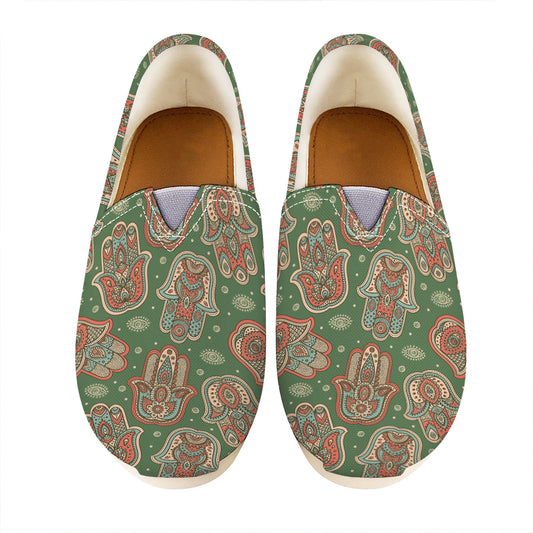 Indian Hamsa Pattern Print Casual Shoes