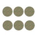 Indian Hamsa Pattern Print Coaster Set