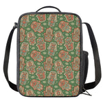 Indian Hamsa Pattern Print Crossbody Lunch Bag