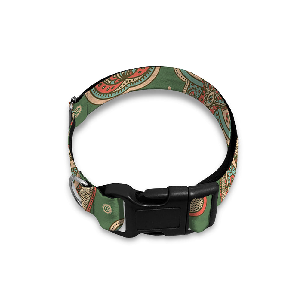 Indian Hamsa Pattern Print Dog Collar