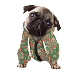 Indian Hamsa Pattern Print Dog Zip Up Hoodie