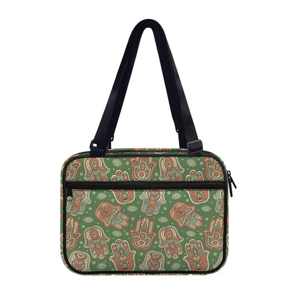 Indian Hamsa Pattern Print Double Strap Bible Bag