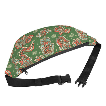 Indian Hamsa Pattern Print Fanny Pack