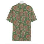 Indian Hamsa Pattern Print Hawaiian Shirt