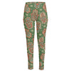 Indian Hamsa Pattern Print High-Waisted Pocket Leggings