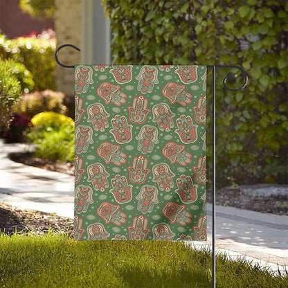 Indian Hamsa Pattern Print House Flag