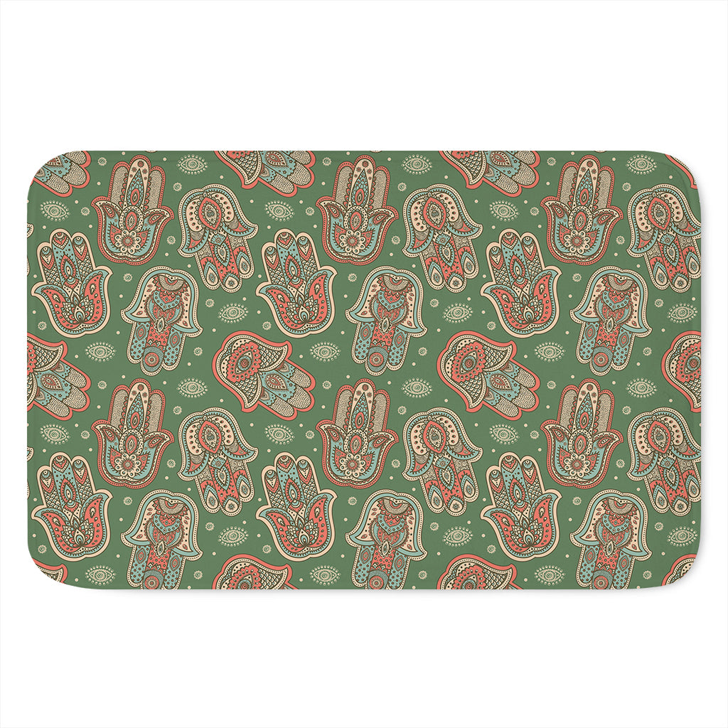 Indian Hamsa Pattern Print Indoor Door Mat