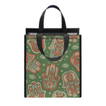 Indian Hamsa Pattern Print Insulated Lunch Tote