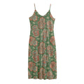 Indian Hamsa Pattern Print Jersey Midi Cami Dress