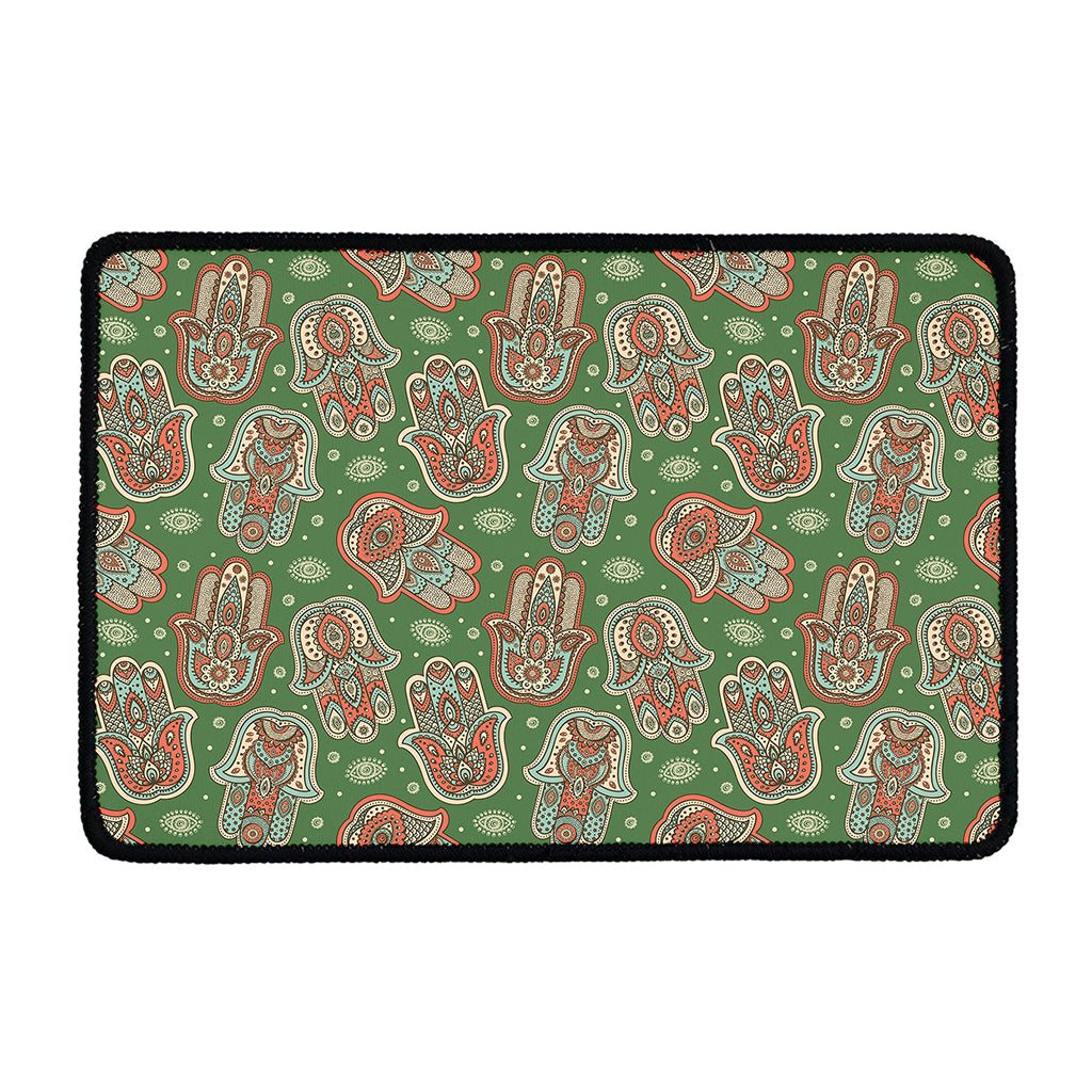 Indian Hamsa Pattern Print Kitchen Mat