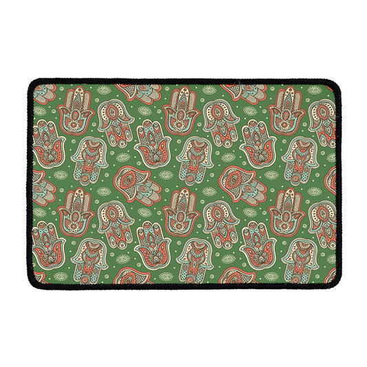 Indian Hamsa Pattern Print Kitchen Mat