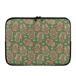 Indian Hamsa Pattern Print Laptop Sleeve