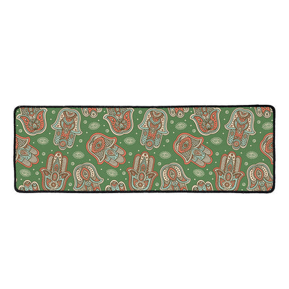 Indian Hamsa Pattern Print Long Kitchen Mat
