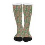 Indian Hamsa Pattern Print Long Socks