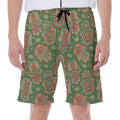 Indian Hamsa Pattern Print Men's Beach Shorts
