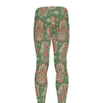 Indian Hamsa Pattern Print Men's leggings
