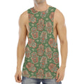 Indian Hamsa Pattern Print Men's Muscle Tank Top