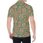Indian Hamsa Pattern Print Men's Shirt