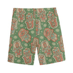Indian Hamsa Pattern Print Men's Sports Shorts