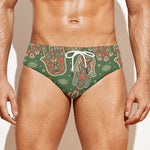 Indian Hamsa Pattern Print Men's Swim Briefs