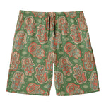 Indian Hamsa Pattern Print Men's Swim Trunks
