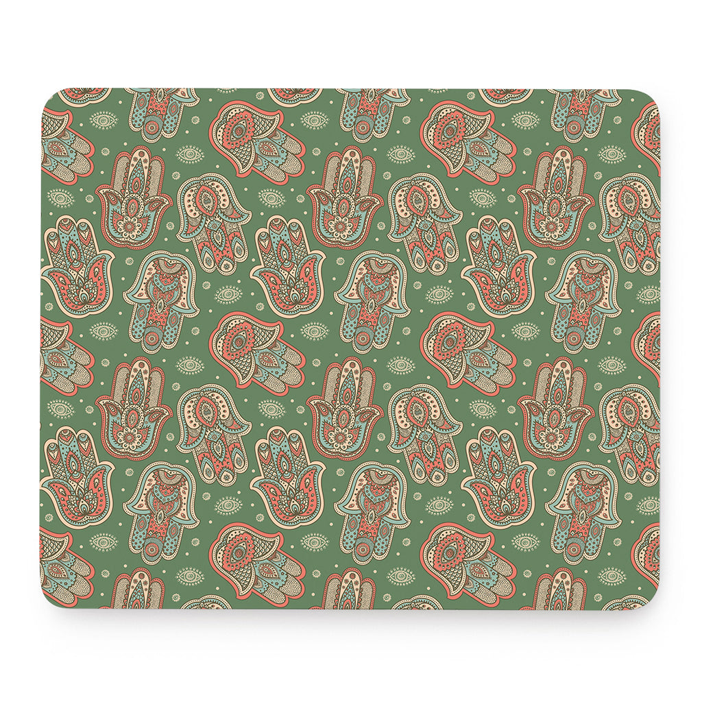 Indian Hamsa Pattern Print Mouse Pad