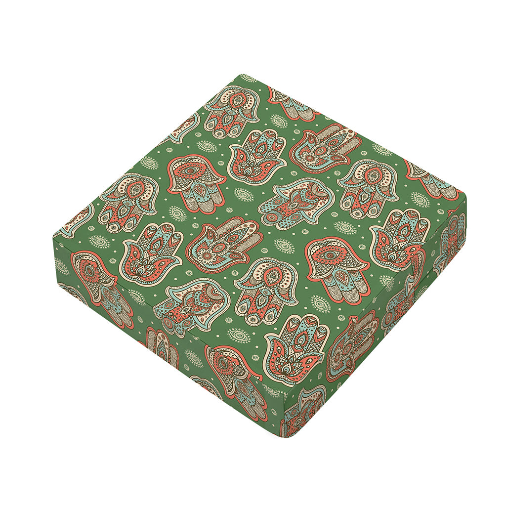 Indian Hamsa Pattern Print Outdoor Seat Cushion Cover