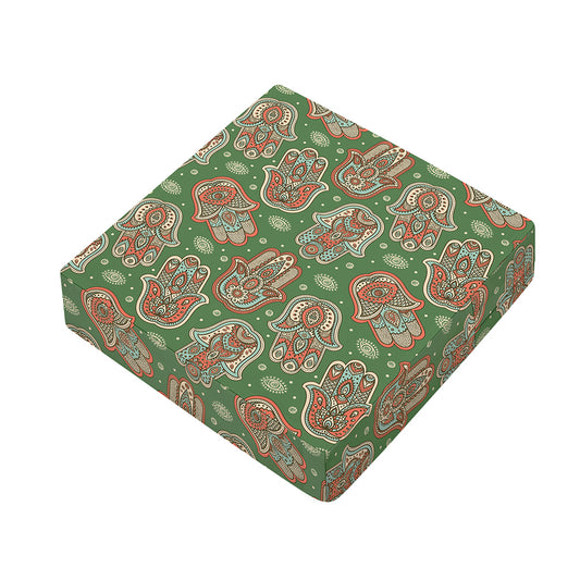 Indian Hamsa Pattern Print Outdoor Seat Cushion Cover