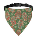 Indian Hamsa Pattern Print Over The Collar Dog Bandana