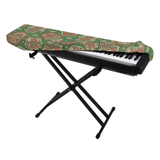 Indian Hamsa Pattern Print Piano Keyboard Cover