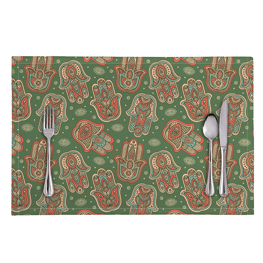 Indian Hamsa Pattern Print Placemat