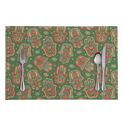 Indian Hamsa Pattern Print Placemat