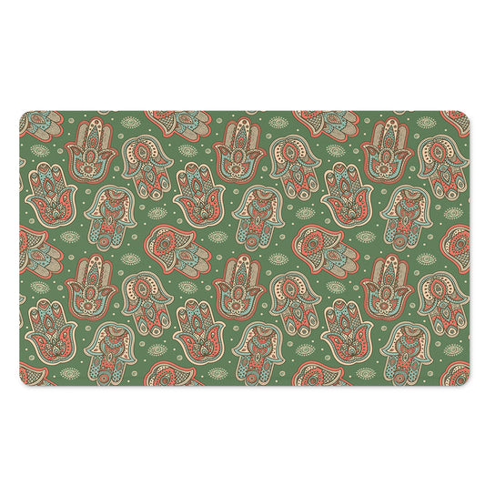 Indian Hamsa Pattern Print Polyester Doormat