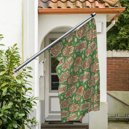 Indian Hamsa Pattern Print Polyester Flag