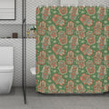 Indian Hamsa Pattern Print Polyester Shower Curtain