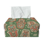 Indian Hamsa Pattern Print Rectangle Tissue Box Cover