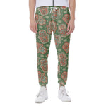 Indian Hamsa Pattern Print Scuba Joggers
