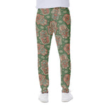 Indian Hamsa Pattern Print Scuba Joggers