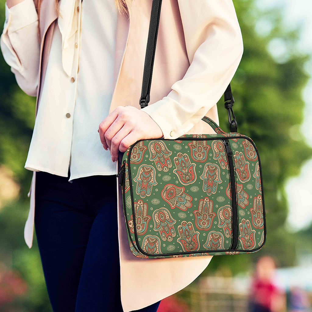 Indian Hamsa Pattern Print Shoulder Strap Bible Bag