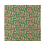 Indian Hamsa Pattern Print Silk Bandana