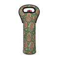 Indian Hamsa Pattern Print Single Neoprene Wine Tote