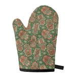 Indian Hamsa Pattern Print Single Oven Mitt