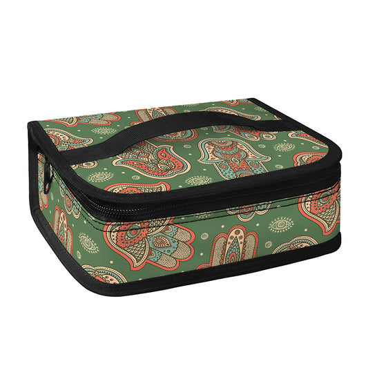 Indian Hamsa Pattern Print Small Lunch Bag