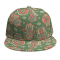 Indian Hamsa Pattern Print Snapback Cap