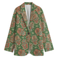 Indian Hamsa Pattern Print Women's Blazer